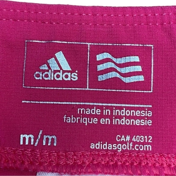 Adidas, Pull On Golf Skort, Size Medium, Pink & White  🏌️‍♀️ - Picture 7 of 10
